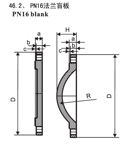 Brides malléables de tuyau de fer de l'eau potable et bride tapée vide des garnitures PN16