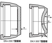 Type malléable des garnitures T du fer ISO2531 essai hydraulique DN40 de chapeau À DN1800 fournisseur
